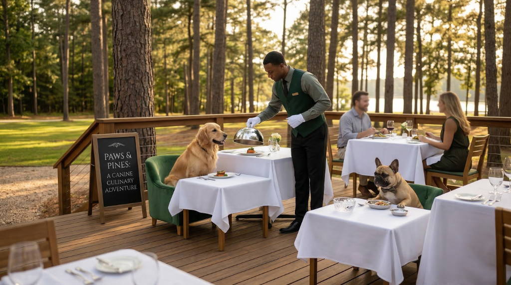 Elevated dog dining experience at PawHaus